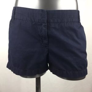 J. Crew Sz 6 Navy Blue Broken In Chino Shorts